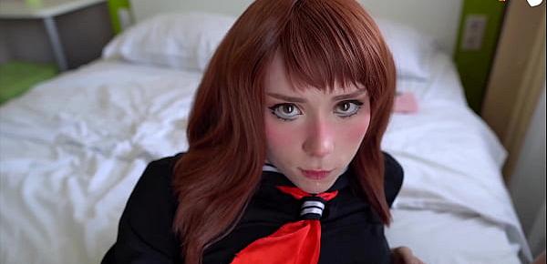 Cheerleader Ochako Uraraka Fucked Hard in Pussy and Anal
